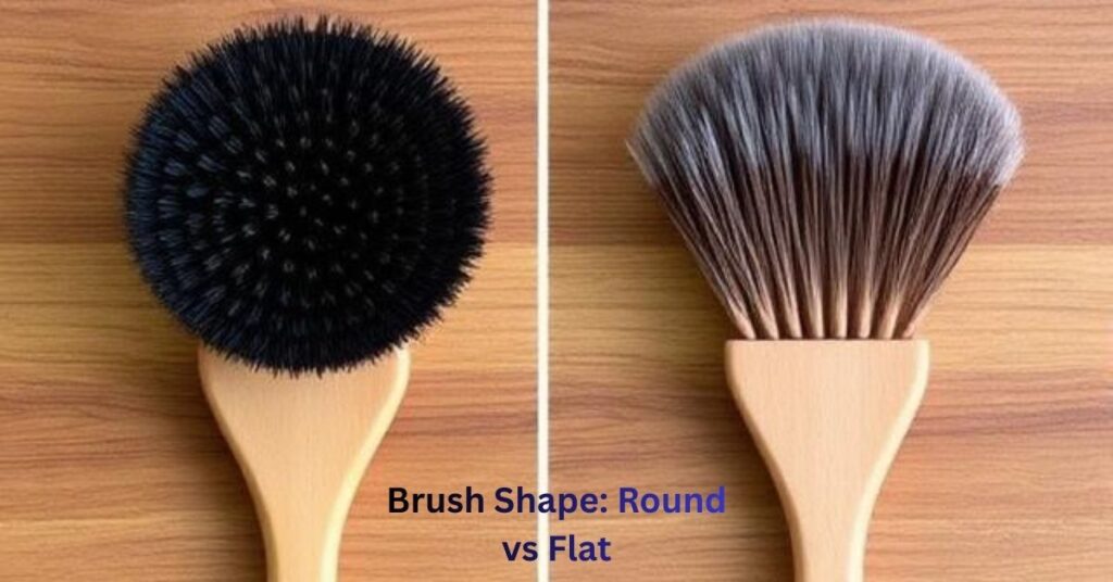 Brush Shape: Round vs Flat
