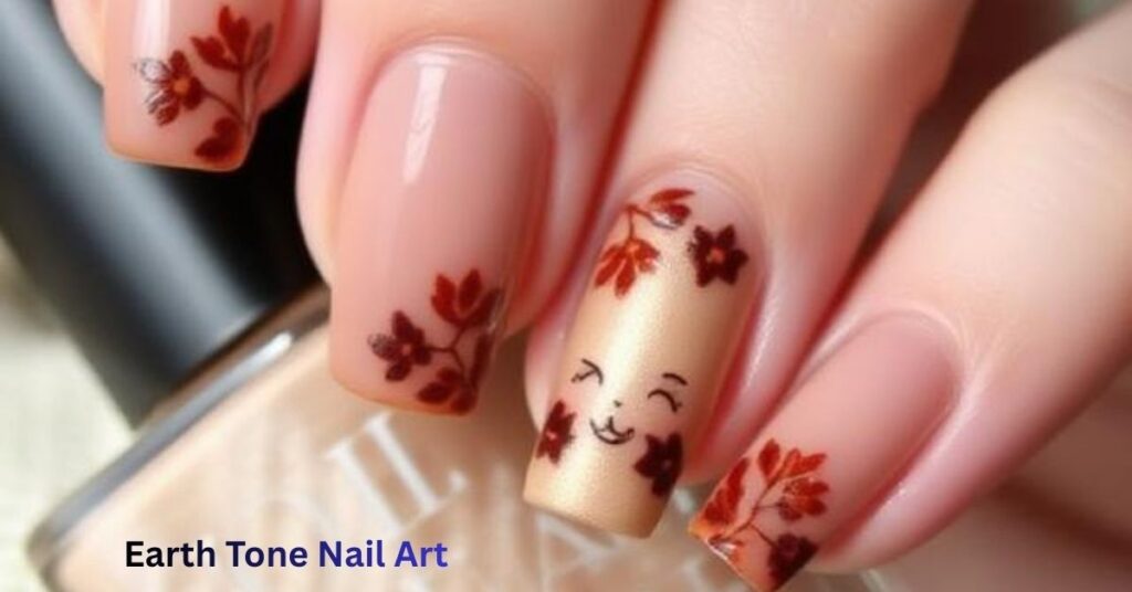 Earth Tone Nail Art