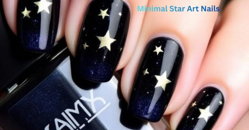 Minimal Star Art Nails