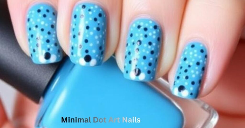Minimal Dot Art Nails