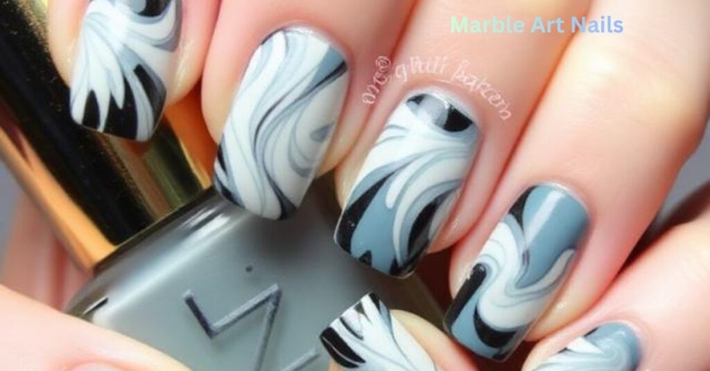 Marble Art Nails