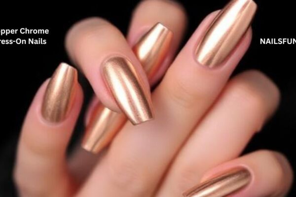 Copper Chrome Press-On Nails