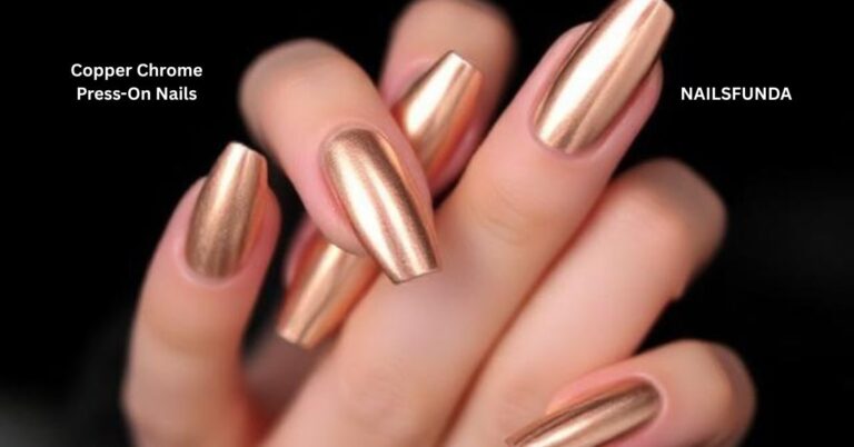 Copper Chrome Press-On Nails