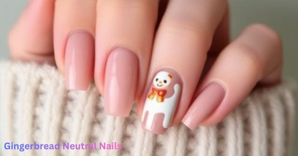 Gingerbread Neutral Nails