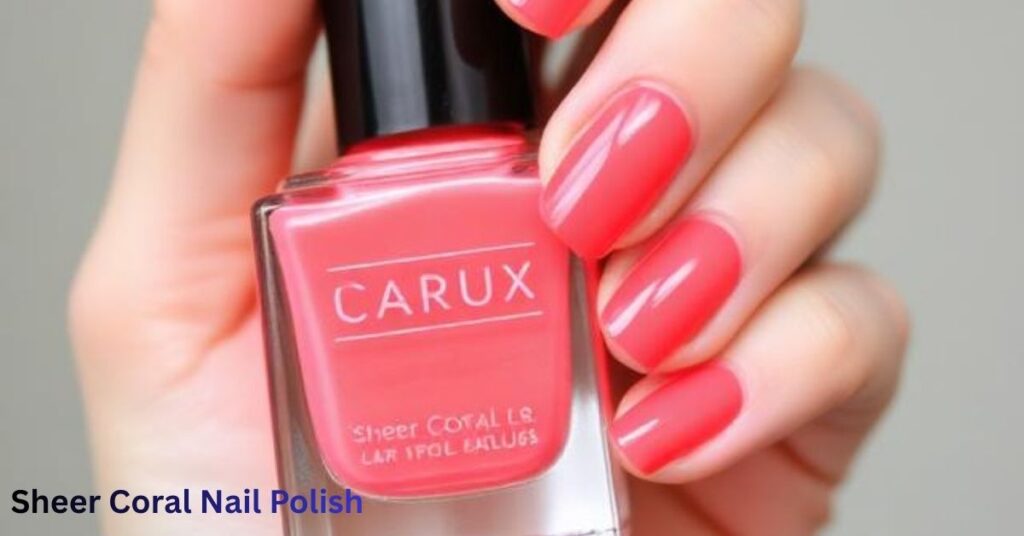 Sheer Coral Nail Polish