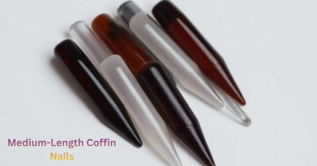 Medium-Length Coffin Nails