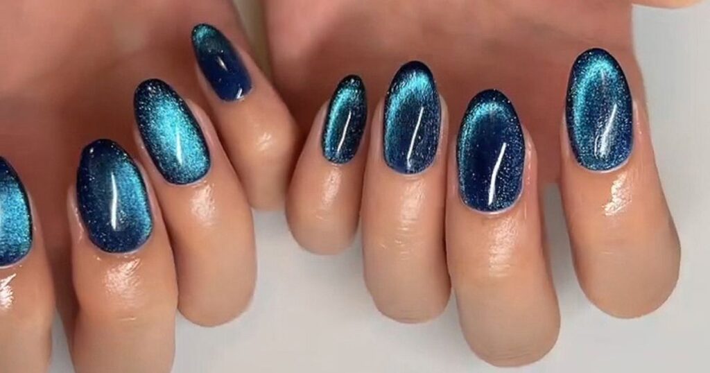 3D Black Cat Nail Art