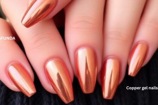 Copper gel nails