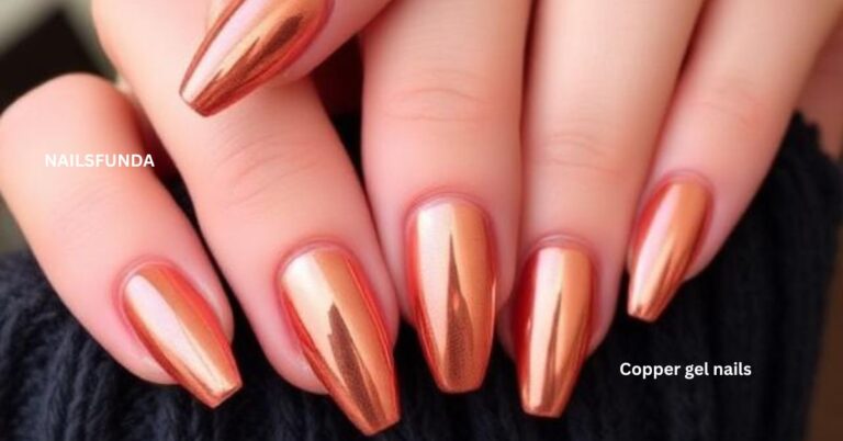 Copper gel nails