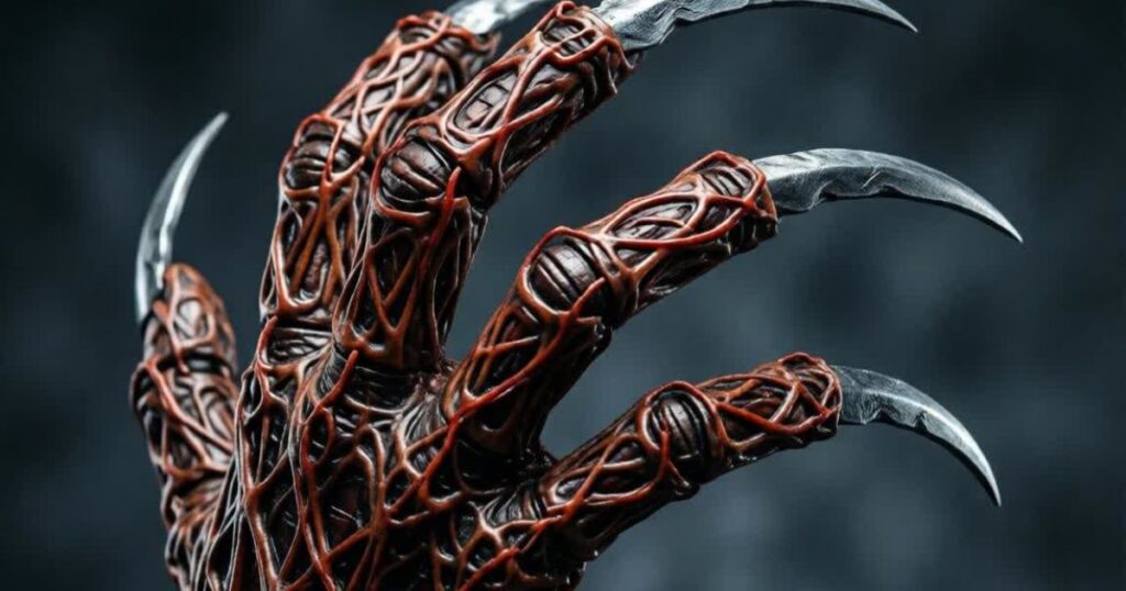 Freddy Krueger Nails: A Bold and Edgy Design