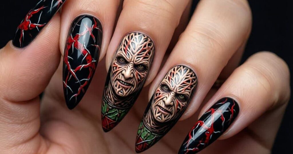 Freddy Krueger Nails: A Bold and Edgy Nail Trend