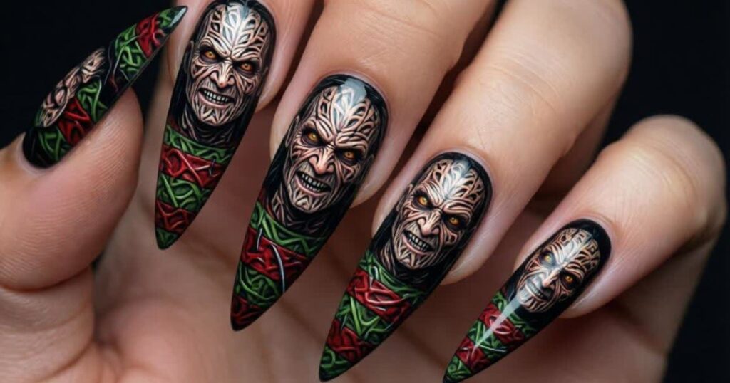 Freddy Krueger Nails: A Nightmare-Inspired Trend