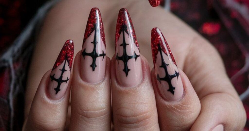 Gothic Cross Nails