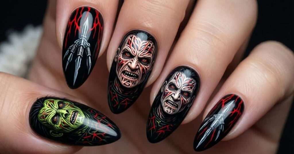 The Best Freddy Krueger Nail Designs for Horror Fans