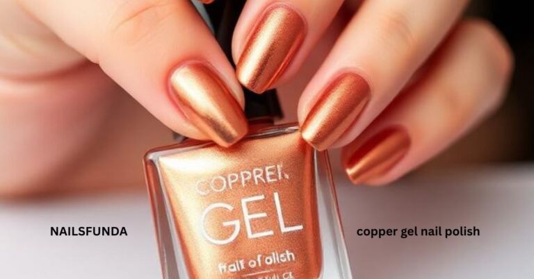 Copper gel nail polish