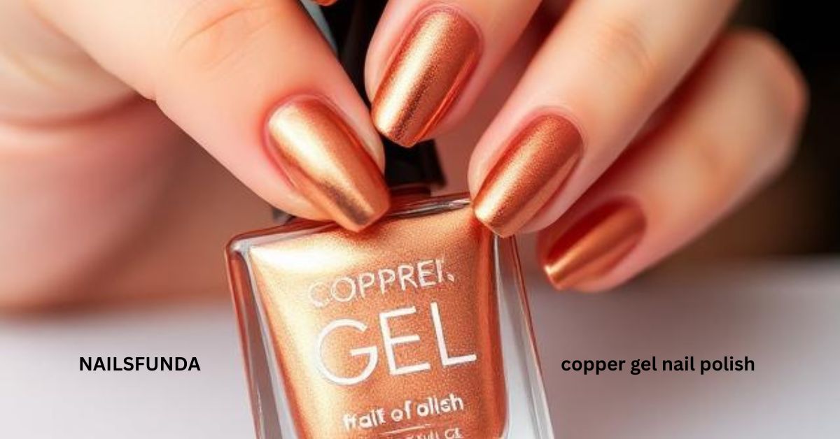 Copper gel nail polish