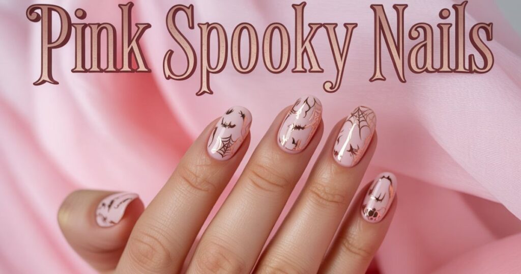 Matte Pink Witchy Nails