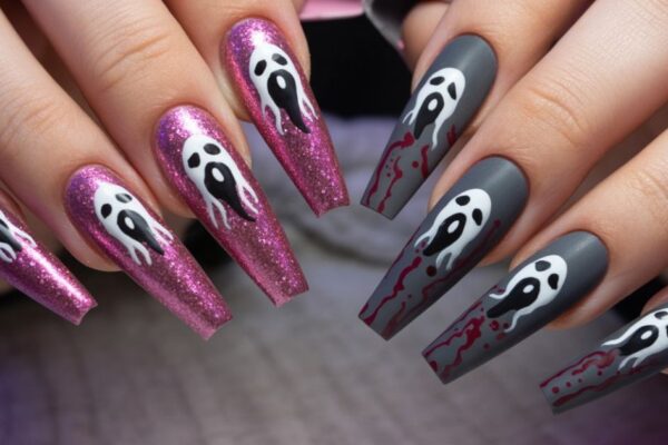 Ghostface Nails That Are Spooky, Stylish, and Perfect for Halloween