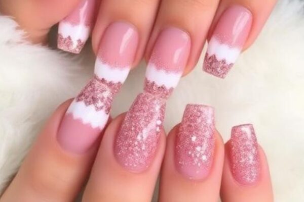 22 Glitter French Nail Tips for Effortless Day to Night Looks