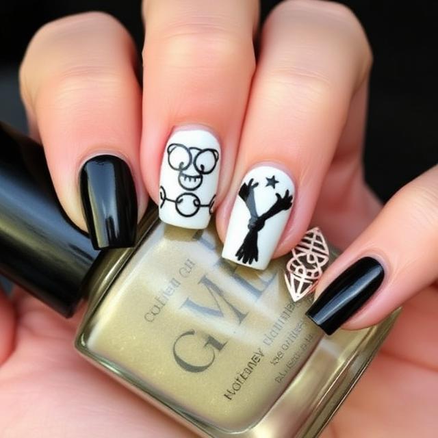 Harry Potter Inspired Nails