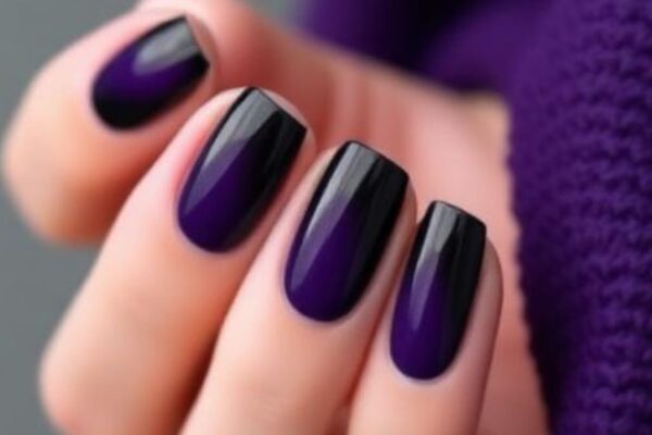 Black Purple Nails That Just Hit Different