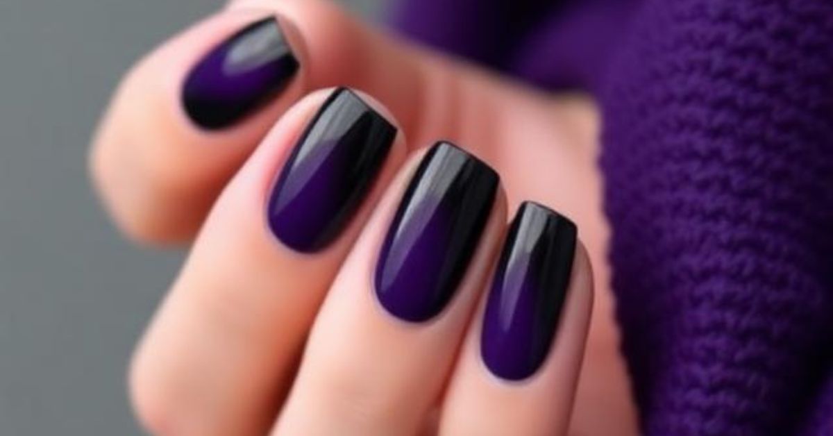 Black Purple Nails That Just Hit Different