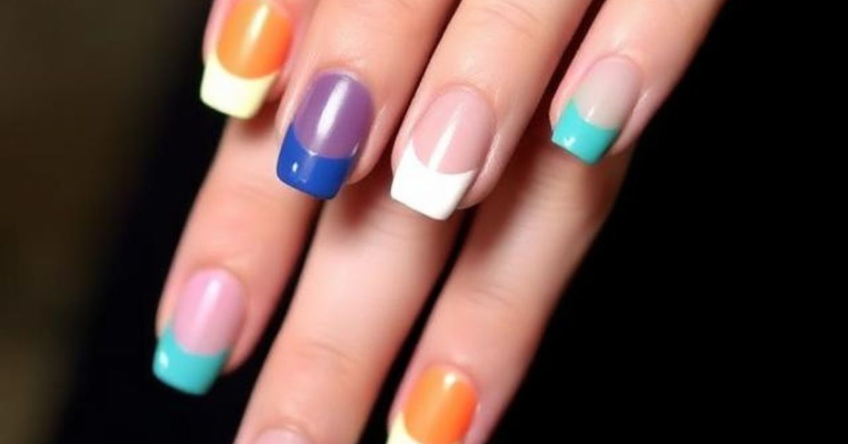 Colorful French Tip Nails That Add a Fun Twist to Elegance