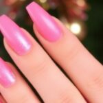 Pink Christmas Nails for a Glam Holiday Vibe