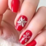 Red Christmas Nails for a Festive, Chic and Timeless Look