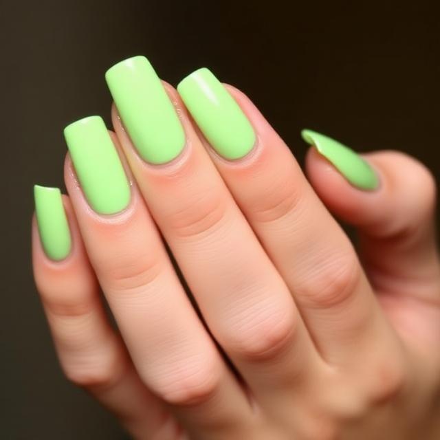 Light Green Nails