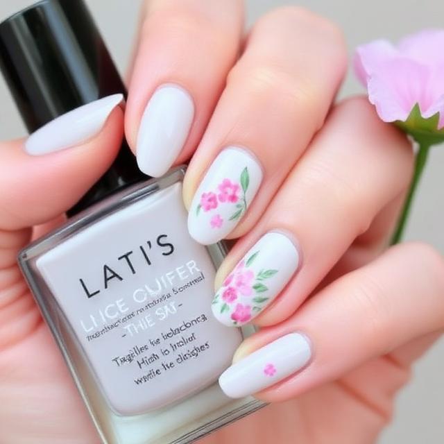 Classy Spring Nail Idea