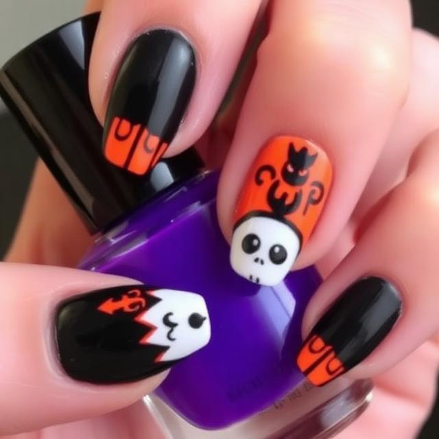 Halloween Nail Designs For A Dramatic And Bold Look